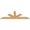Ekena Millwork Saratoga Smooth Timber Gable Bracket, Western Red Cedar, 72"W x 27"H x 1 1/2"D x 5 1/2"F, 9/12 Pitch GBW072X27X0206SAR00SWR - alternate 4
